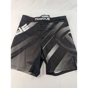 Torque MMA Kickboxing Side Slit Workout Gym Shorts Men's Black White Gray 34 In